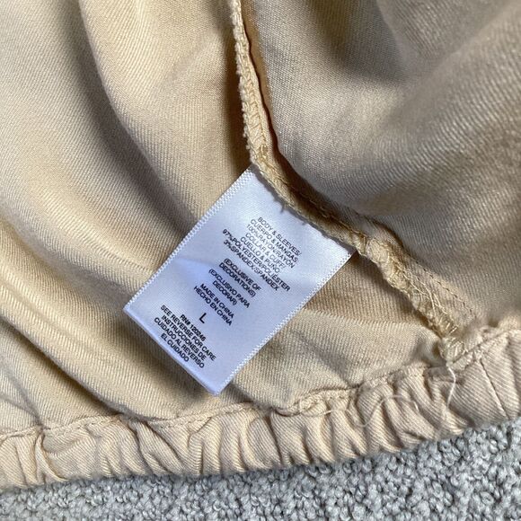 Wallflower Bomber Jacket Women's Zip Up Drawstring Waist Casual Crop Top Large - Picture 4 of 6